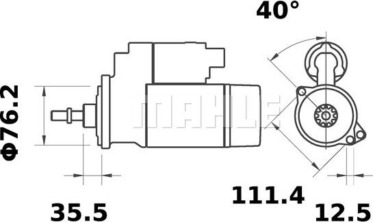 MAHLE MS 234 - Démarreur cwaw.fr