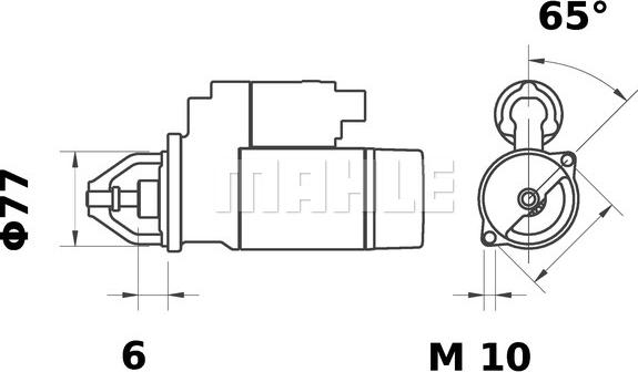 MAHLE MS 233 - Démarreur cwaw.fr