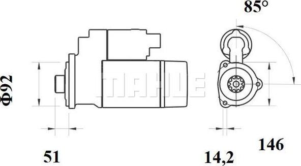 MAHLE MS 754 - Démarreur cwaw.fr