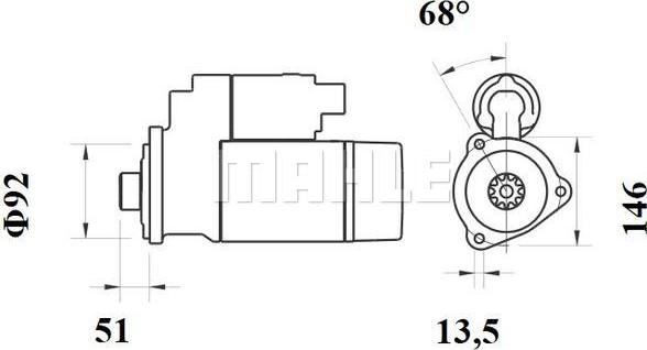 MAHLE MS 761 - Démarreur cwaw.fr