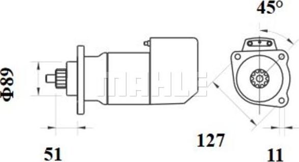 MAHLE MS 704 - Démarreur cwaw.fr