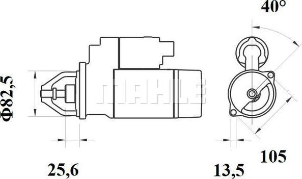 MAHLE MS 738 - Démarreur cwaw.fr