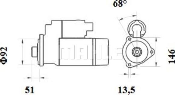 MAHLE MS 778 - Démarreur cwaw.fr