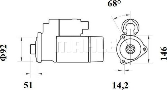 MAHLE MS 773 - Démarreur cwaw.fr