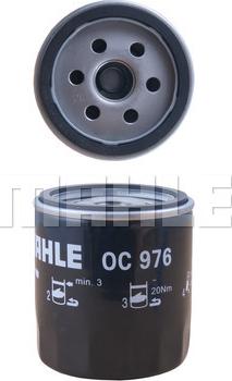 MAHLE OC 976 - Filtre à huile cwaw.fr