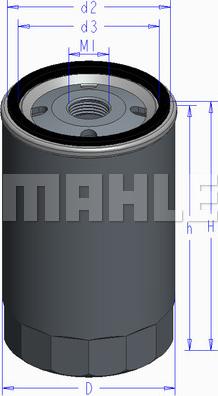 MAHLE OC 489 - Filtre à huile cwaw.fr