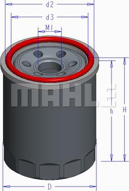 MAHLE OC 579 - Filtre à huile cwaw.fr