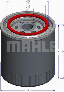 MAHLE OC 578 - Filtre à huile cwaw.fr