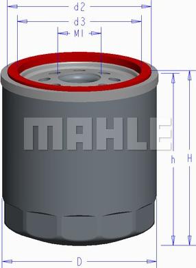 MAHLE OC 610 - Filtre à huile cwaw.fr