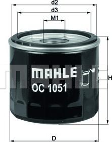 MAHLE OC 1051 - Filtre à huile cwaw.fr