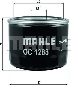 MAHLE OC 1288 - Filtre à huile cwaw.fr