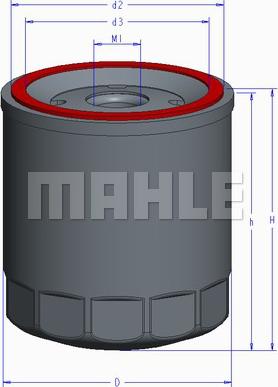 MAHLE OC 894 - Filtre à huile cwaw.fr