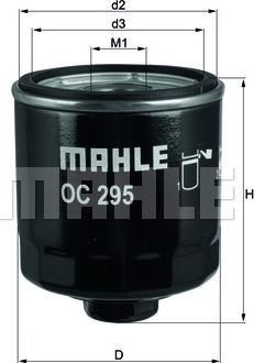 MAHLE OC 295 - Filtre à huile cwaw.fr