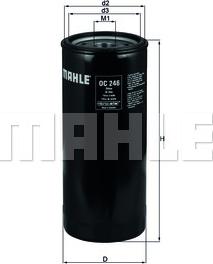 MAHLE OC 246 - Filtre à huile cwaw.fr