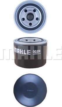 MAHLE OC 230 - Filtre à huile cwaw.fr