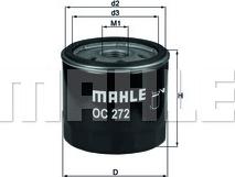 MAHLE OC 272 - Filtre à huile cwaw.fr