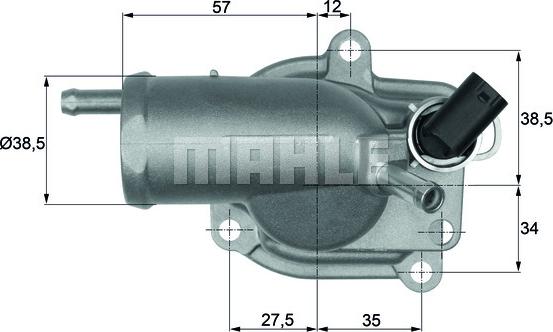 MAHLE TH 9 87 - Thermostat d'eau cwaw.fr