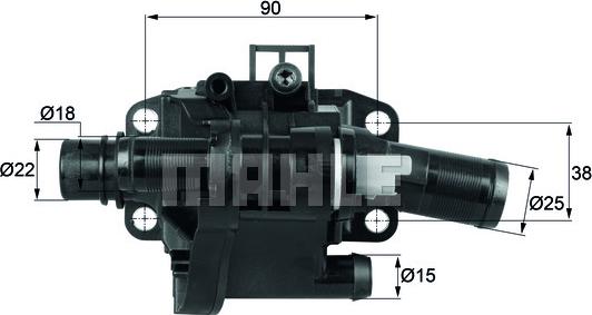 MAHLE TH 41 83 - Thermostat d'eau cwaw.fr