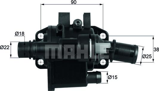 MAHLE TH 42 83 - Thermostat d'eau cwaw.fr