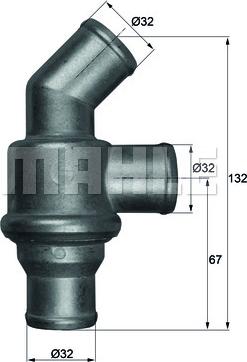 MAHLE TH 16 80 - Thermostat d'eau cwaw.fr