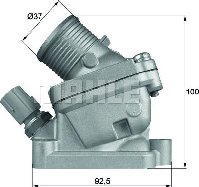 MAHLE TH 36 90D - Thermostat d'eau cwaw.fr