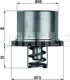 MAHLE THD 1 71 - Thermostat d'eau cwaw.fr