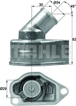 MAHLE TI 9 92 - Thermostat d'eau cwaw.fr