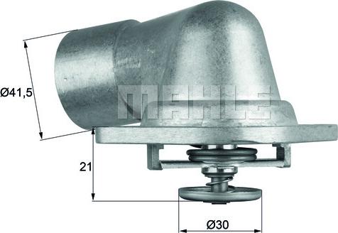 MAHLE TI 46 92D - Thermostat d'eau cwaw.fr