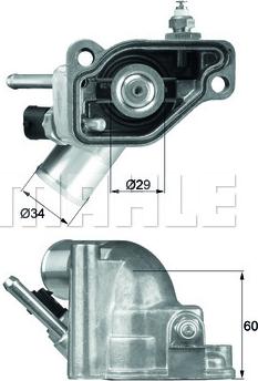 MAHLE TI 5 92 - Thermostat d'eau cwaw.fr