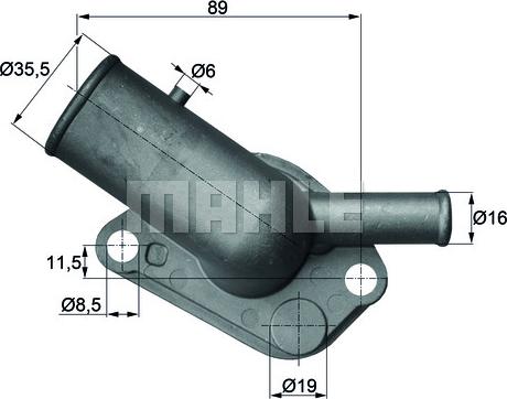 MAHLE TI 64 87D - Thermostat d'eau cwaw.fr