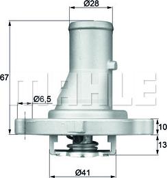 MAHLE TI 68 87D - Thermostat d'eau cwaw.fr