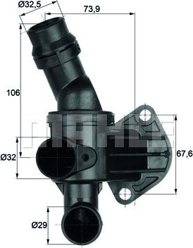 MAHLE TI 6 87 - Thermostat d'eau cwaw.fr