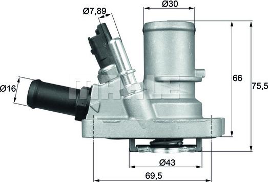 MAHLE TI 144 88 - Thermostat d'eau cwaw.fr