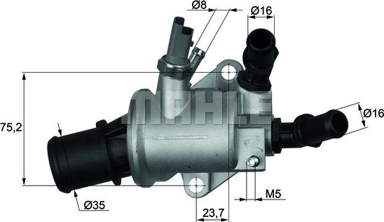 MAHLE TI 143 88 - Thermostat d'eau cwaw.fr