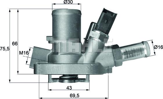 MAHLE TI14780 - Thermostat d'eau cwaw.fr