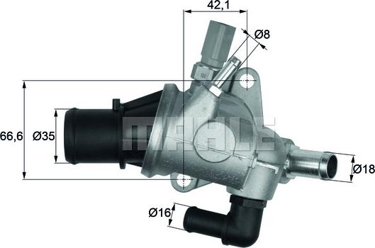 MAHLE TI 154 88 - Thermostat d'eau cwaw.fr