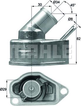 MAHLE TI 10 92 - Thermostat d'eau cwaw.fr