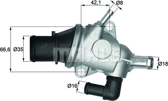 MAHLE TI12588 - Thermostat d'eau cwaw.fr