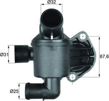 MAHLE TI 350 87D - Thermostat d'eau cwaw.fr