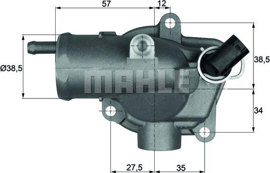 MAHLE TI 30 92 - Thermostat d'eau cwaw.fr