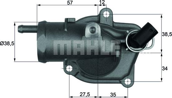 MAHLE TI 31 87 - Thermostat d'eau cwaw.fr