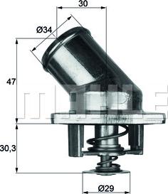 MAHLE TI 3 87 - Thermostat d'eau cwaw.fr