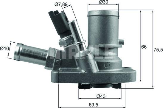 MAHLE TI 258 80 - Thermostat d'eau cwaw.fr