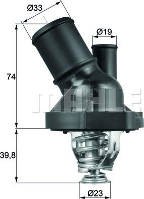 MAHLE TI 200 90 - Thermostat d'eau cwaw.fr