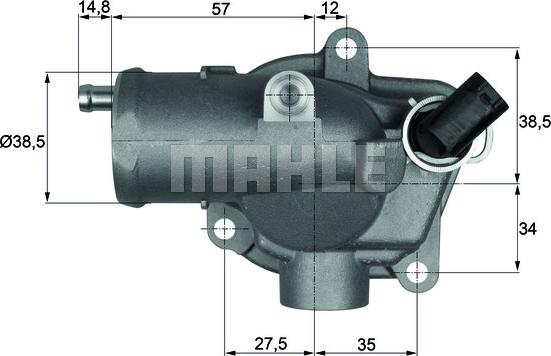 MAHLE TI 28 92 - Thermostat d'eau cwaw.fr