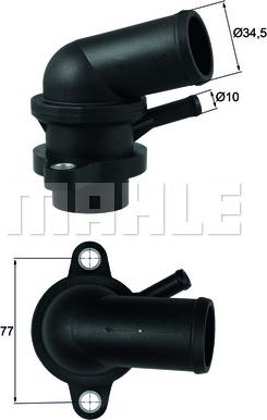 MAHLE TI 239 87D - Thermostat d'eau cwaw.fr