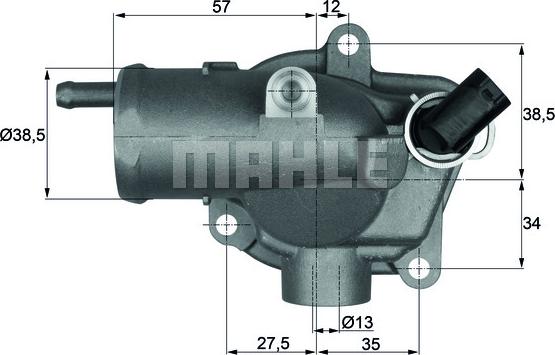 MAHLE TI 27 92 - Thermostat d'eau cwaw.fr