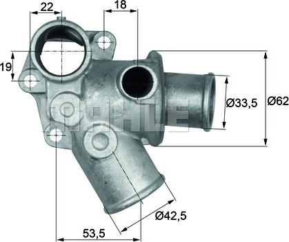 MAHLE TI7380D - Thermostat d'eau cwaw.fr