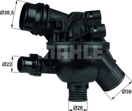 MAHLE TM 19 102 - Thermostat d'eau cwaw.fr