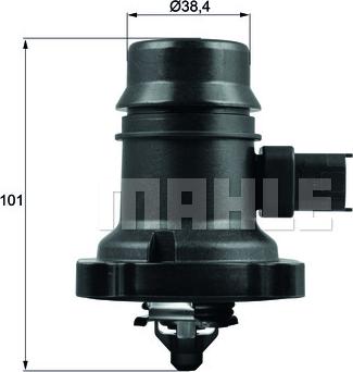 MAHLE TM 37 80 - Thermostat d'eau cwaw.fr